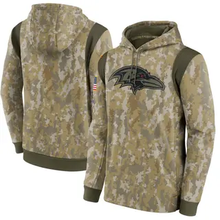 Baltimore Ravens Men's 2021 Salute to Service Therma Performance Pullover Hoodie - Camo