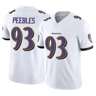 Baltimore Ravens Men's Aeneas Peebles Limited Vapor F.U.S.E. Jersey - White