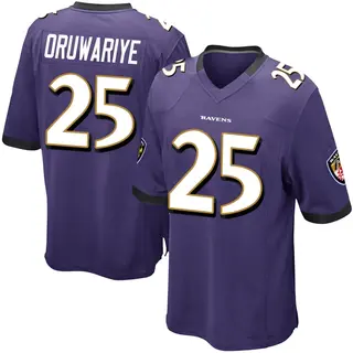 Baltimore Ravens Men's Amani Oruwariye Game Team Color Jersey - Purple