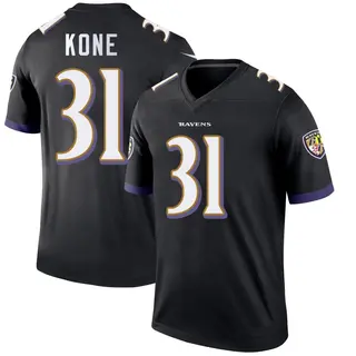 Baltimore Ravens Men's Bilhal Kone Legend Jersey - Black