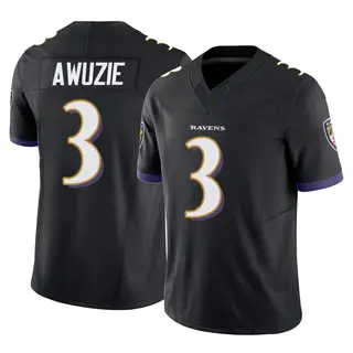 Baltimore Ravens Men's Chidobe Awuzie Limited Vapor F.U.S.E. Jersey - Black