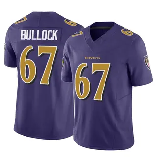 Baltimore Ravens Men's Corey Bullock Limited Vapor F.U.S.E. Jersey - Purple