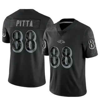 Baltimore Ravens Men's Dennis Pitta Limited Reflective Jersey - Black