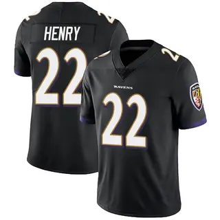 Baltimore Ravens Men's Derrick Henry Limited Alternate Vapor Untouchable Jersey - Black