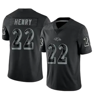 Baltimore Ravens Men's Derrick Henry Limited Reflective Jersey - Black