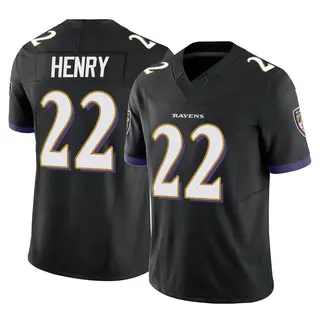 Baltimore Ravens Men's Derrick Henry Limited Vapor F.U.S.E. Jersey - Black