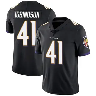 Baltimore Ravens Men's Desmond Igbinosun Limited Alternate Vapor Untouchable Jersey - Black