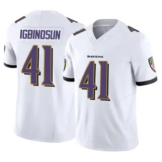 Baltimore Ravens Men's Desmond Igbinosun Limited Vapor F.U.S.E. Jersey - White