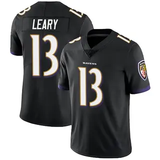 Baltimore Ravens Men's Devin Leary Limited Alternate Vapor Untouchable Jersey - Black
