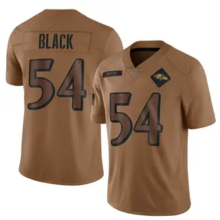 Baltimore Ravens Men's Diwun Black Limited 2023 Salute To Service Jersey - Brown