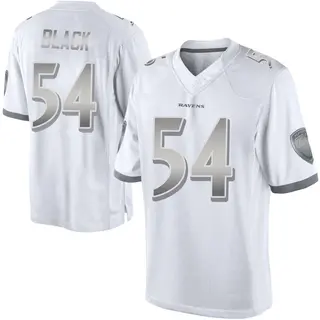 Baltimore Ravens Men's Diwun Black Limited Platinum Jersey - White