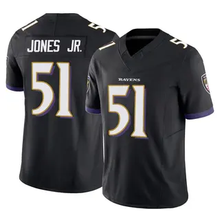 Baltimore Ravens Men's Emery Jones Jr. Limited Vapor F.U.S.E. Jersey - Black