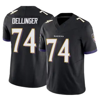 Baltimore Ravens Men's Garrett Dellinger Limited Vapor F.U.S.E. Jersey - Black
