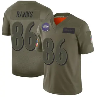 Baltimore Ravens Men's Jahmal Banks Limited 2019 Salute to Service Jersey - Camo