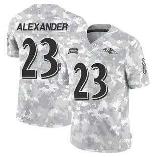 Baltimore Ravens Men's Jaire Alexander Limited 2024 Salute to Service Jersey - Arctic Camo