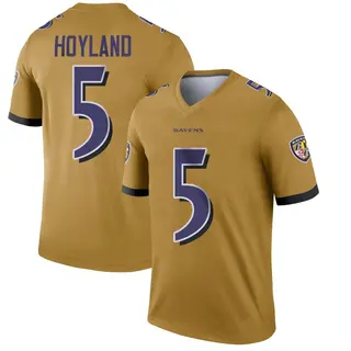 Baltimore Ravens Men's John Hoyland Legend Inverted Jersey - Gold