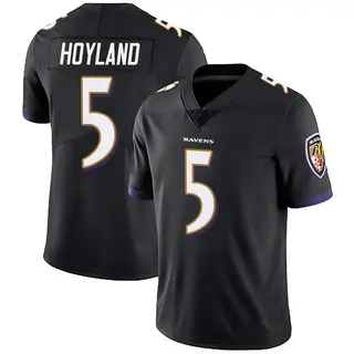 Baltimore Ravens Men's John Hoyland Limited Alternate Vapor Untouchable Jersey - Black