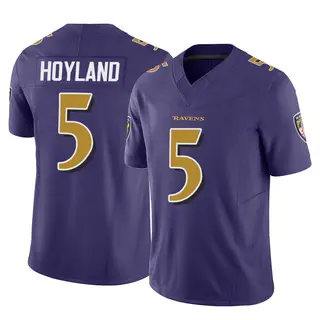 Baltimore Ravens Men's John Hoyland Limited Vapor F.U.S.E. Jersey - Purple