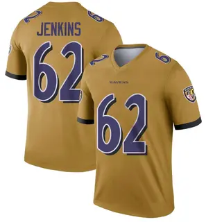 Baltimore Ravens Men's John Jenkins Legend Inverted Jersey - Gold