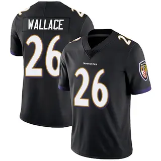 Baltimore Ravens Men's K'Von Wallace Limited Alternate Vapor Untouchable Jersey - Black