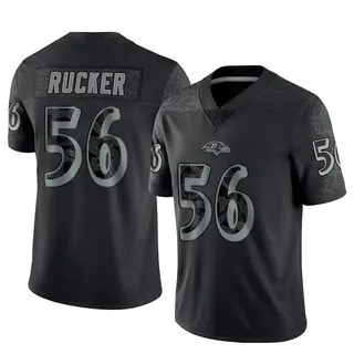 Baltimore Ravens Men's Kaimon Rucker Limited Reflective Jersey - Black