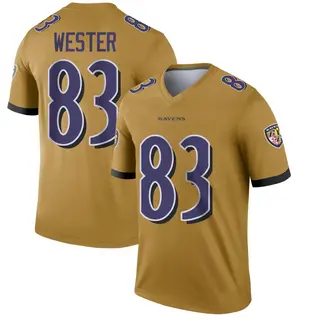 Baltimore Ravens Men's LaJohntay Wester Legend Inverted Jersey - Gold