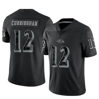 Baltimore Ravens Men's Malik Cunningham Limited Reflective Jersey - Black