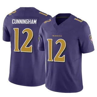Baltimore Ravens Men's Malik Cunningham Limited Vapor F.U.S.E. Jersey - Purple