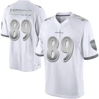 Baltimore Ravens Men's Mark Andrews Limited Platinum Jersey - White
