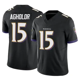 Baltimore Ravens Men's Nelson Agholor Limited Vapor F.U.S.E. Jersey - Black