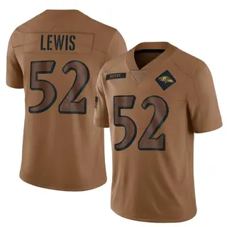 Baltimore Ravens Men's Ray Lewis Limited 2023 Salute To Service Jersey - Brown