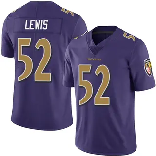 Baltimore Ravens Men's Ray Lewis Limited Team Color Vapor Untouchable Jersey - Purple