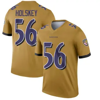 Baltimore Ravens Men's Reid Holskey Legend Inverted Jersey - Gold