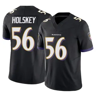 Baltimore Ravens Men's Reid Holskey Limited Vapor F.U.S.E. Jersey - Black