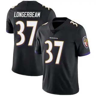 Baltimore Ravens Men's Robert Longerbeam Limited Alternate Vapor Untouchable Jersey - Black