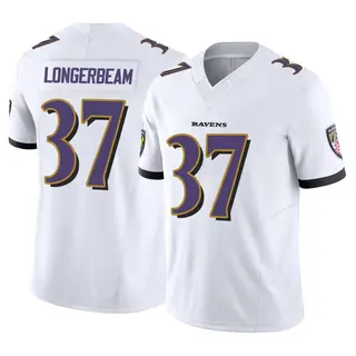 Baltimore Ravens Men's Robert Longerbeam Limited Vapor F.U.S.E. Jersey - White