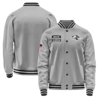 Baltimore Ravens Men's Salute to Service Performance Jacket - Gray