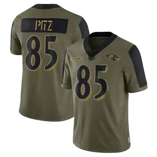 Baltimore Ravens Men's Sam Pitz Limited 2021 Salute To Service Jersey - Olive