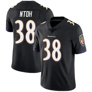 Baltimore Ravens Men's Sone Ntoh Limited Alternate Vapor Untouchable Jersey - Black