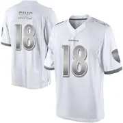 Baltimore Ravens Men's Steven Sims Limited Platinum Jersey - White
