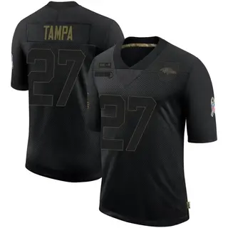 Baltimore Ravens Men's T.J. Tampa Limited 2020 Salute To Service Jersey - Black