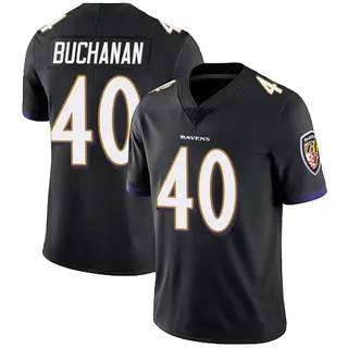 Baltimore Ravens Men's Teddye Buchanan Limited Alternate Vapor Untouchable Jersey - Black