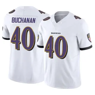 Baltimore Ravens Men's Teddye Buchanan Limited Vapor F.U.S.E. Jersey - White
