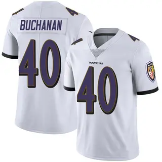 Baltimore Ravens Men's Teddye Buchanan Limited Vapor Untouchable Jersey - White