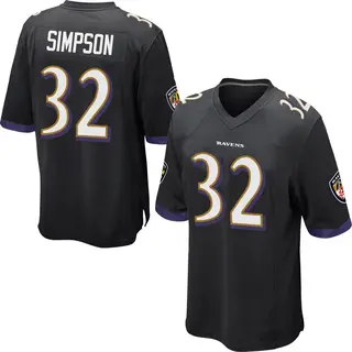 Baltimore Ravens Men's Trenton Simpson Game Jersey - Black