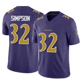 Baltimore Ravens Men's Trenton Simpson Limited Vapor F.U.S.E. Jersey - Purple