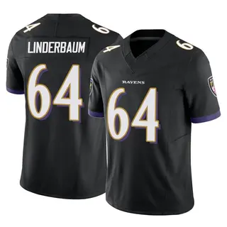 Baltimore Ravens Men's Tyler Linderbaum Limited Vapor F.U.S.E. Jersey - Black