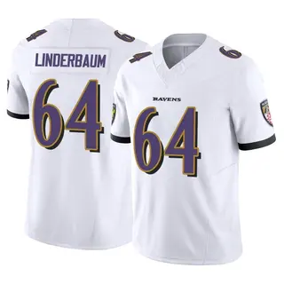 Baltimore Ravens Men's Tyler Linderbaum Limited Vapor F.U.S.E. Jersey - White
