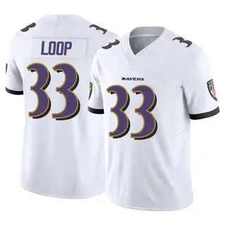 Baltimore Ravens Men's Tyler Loop Limited Vapor F.U.S.E. Jersey - White