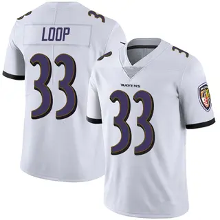 Baltimore Ravens Men's Tyler Loop Limited Vapor Untouchable Jersey - White